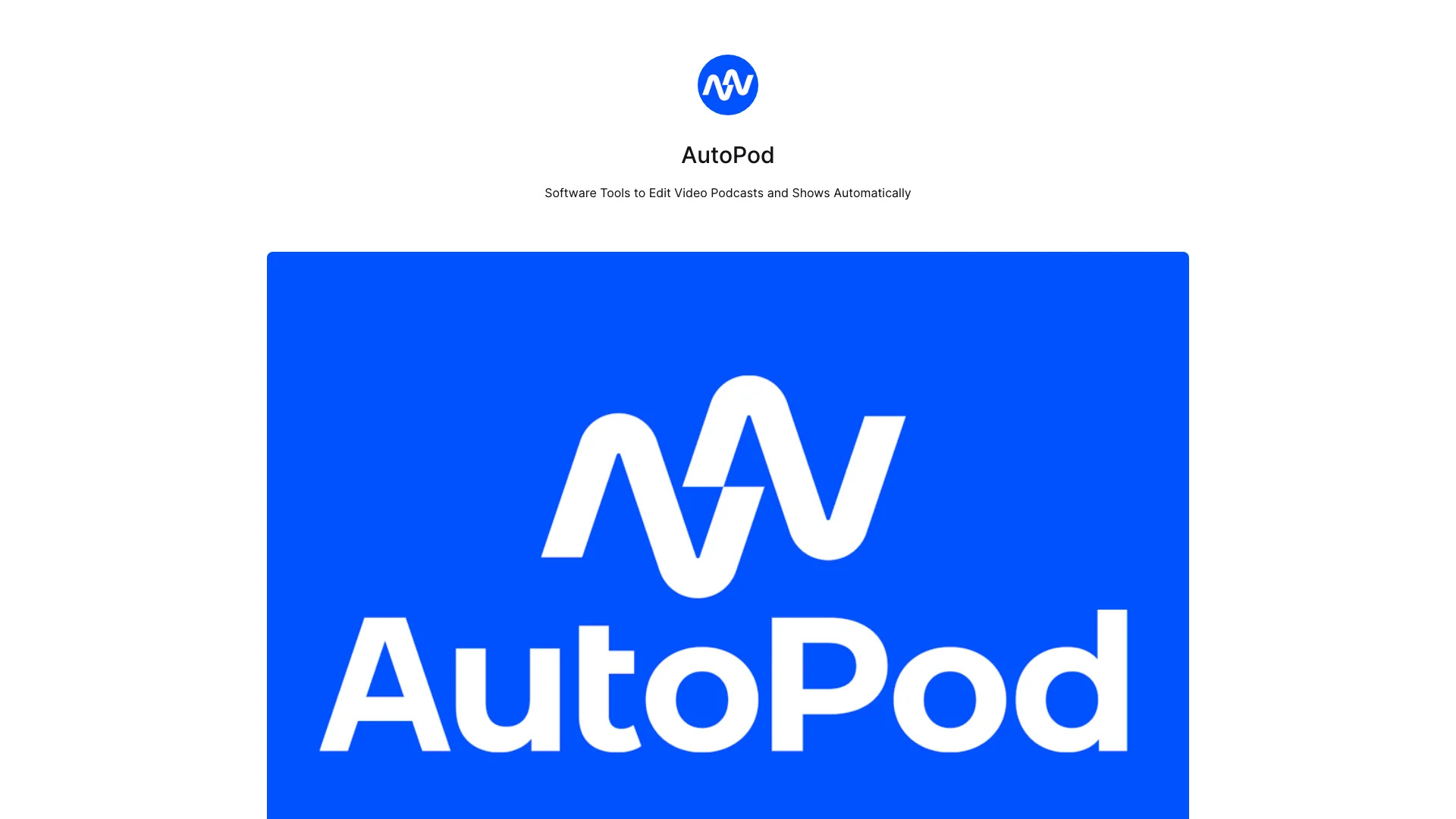 AutoPod 项目主页