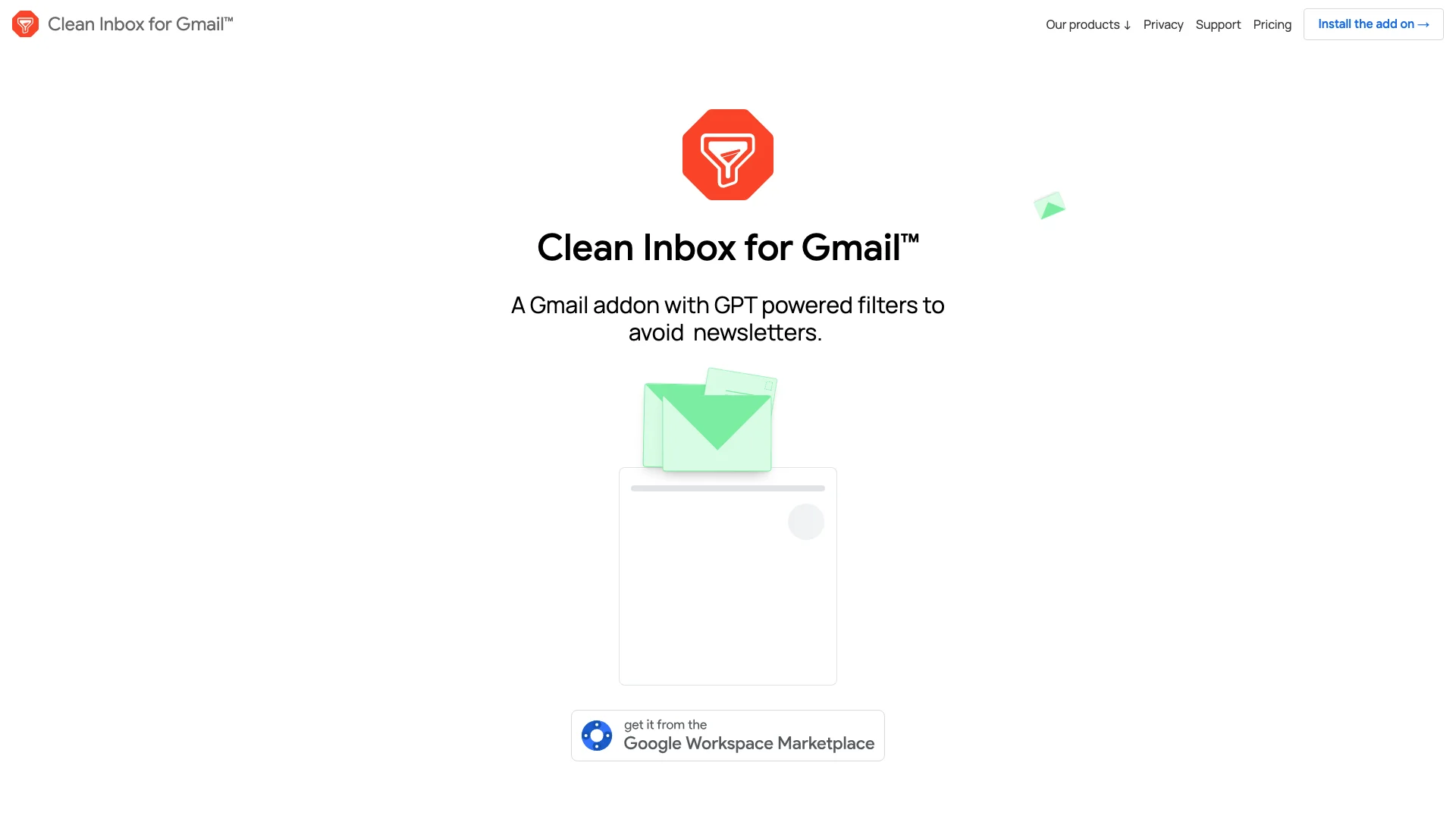 Clean Inbox for Gmail™ 主页截图