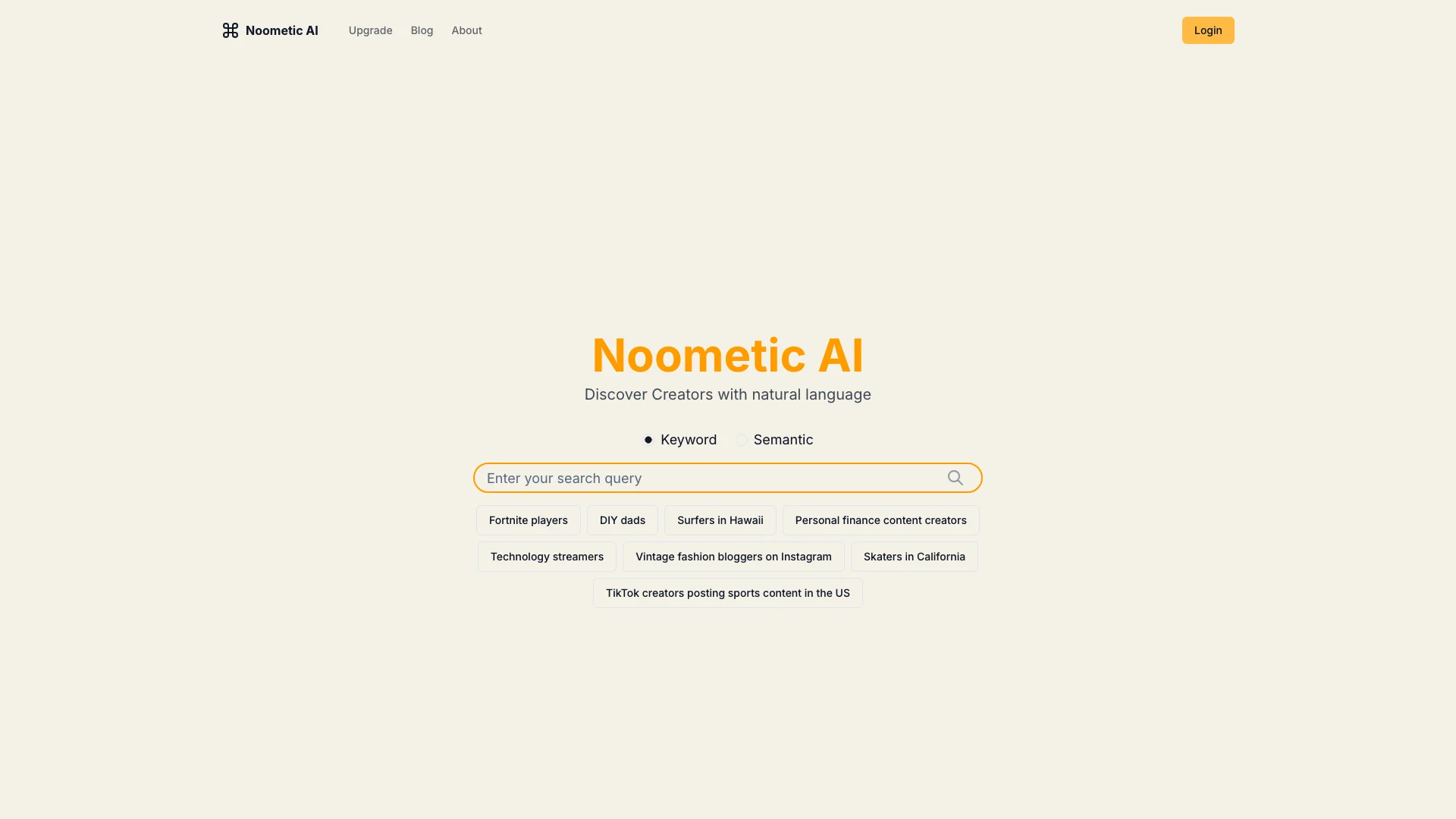 Noometic AI 主页截图