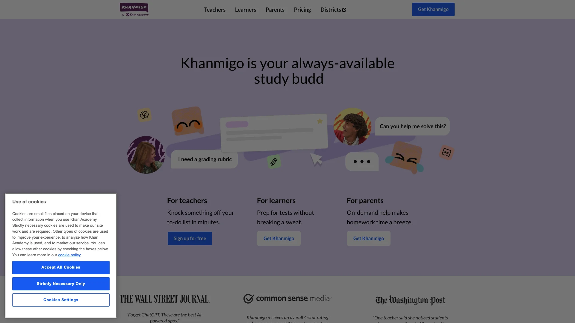 Khanmigo 主页截图