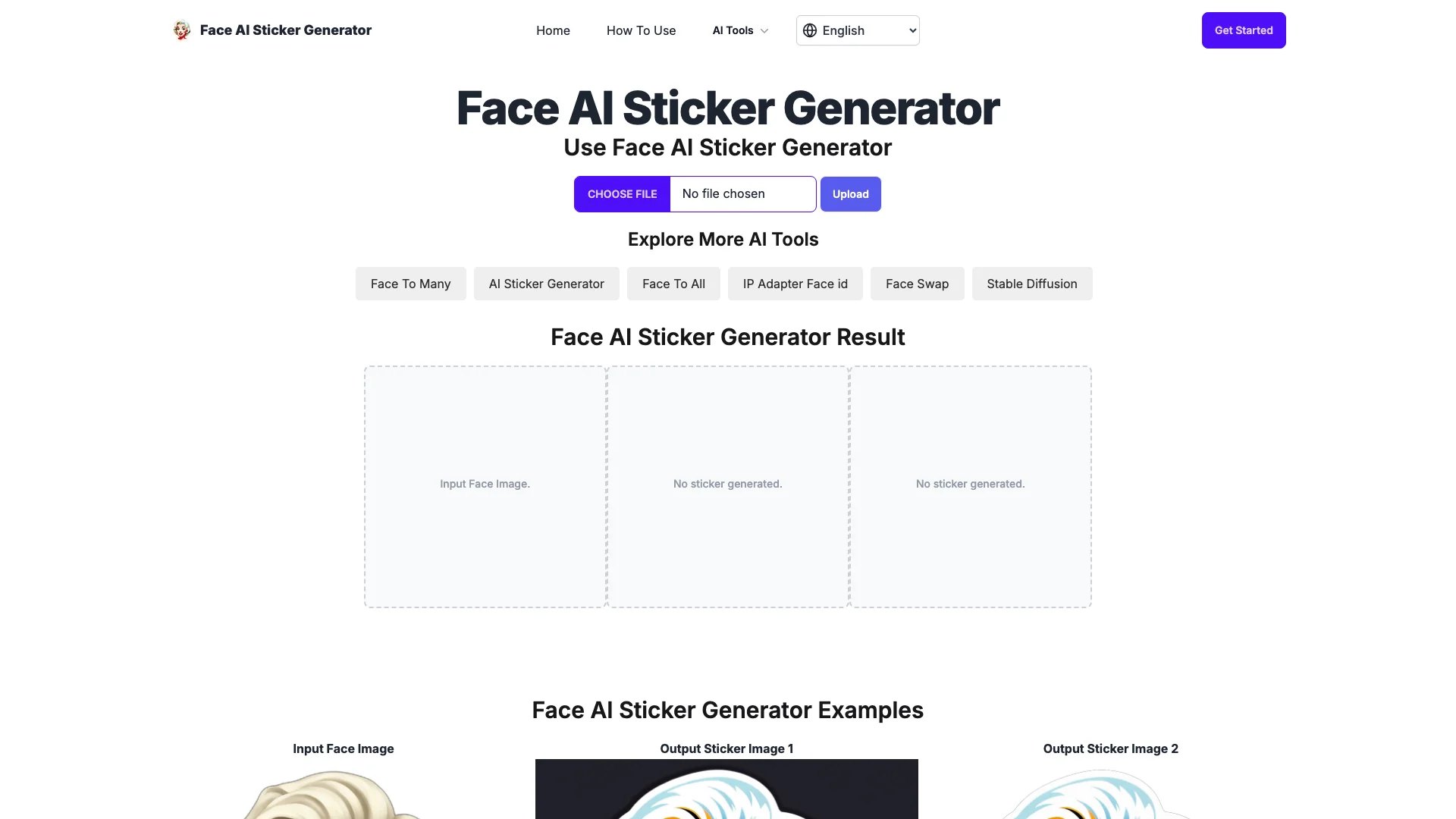 Face AI Sticker Generator Online 项目主页