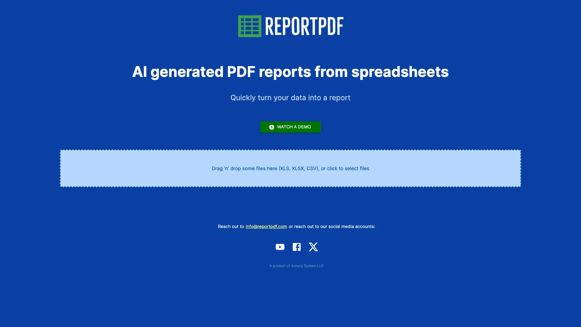 ReportPDF 项目主页截图