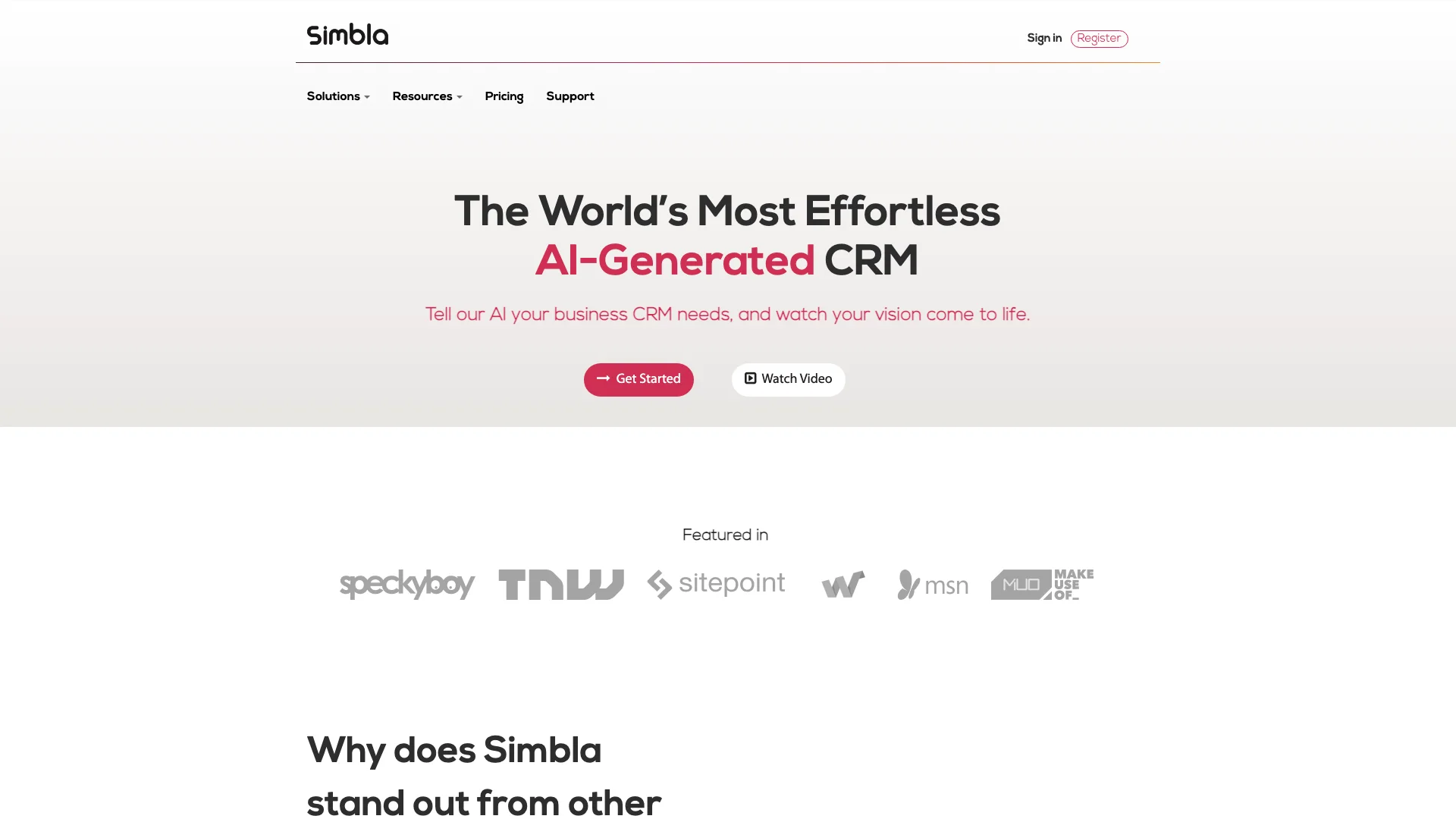 Simbla AI-powered CRM Platform