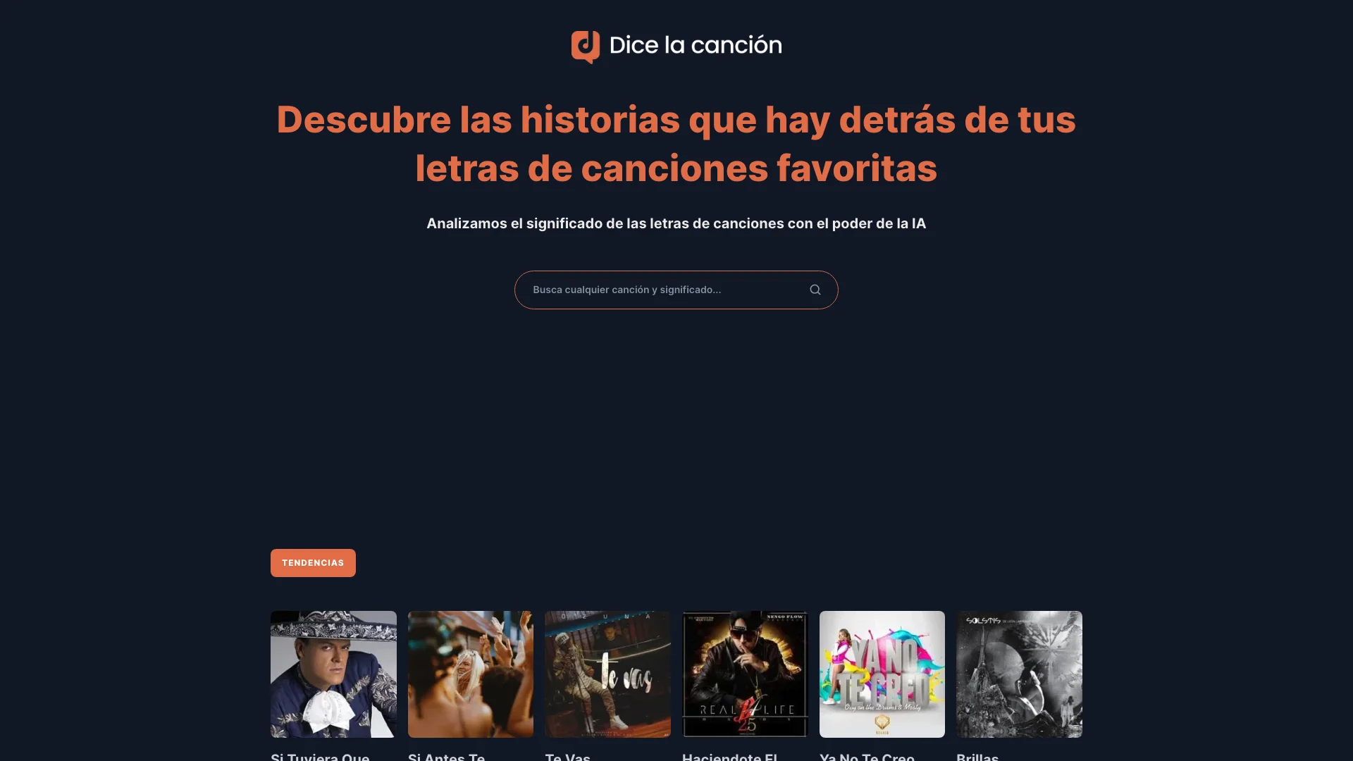 Dice la canción主页截图