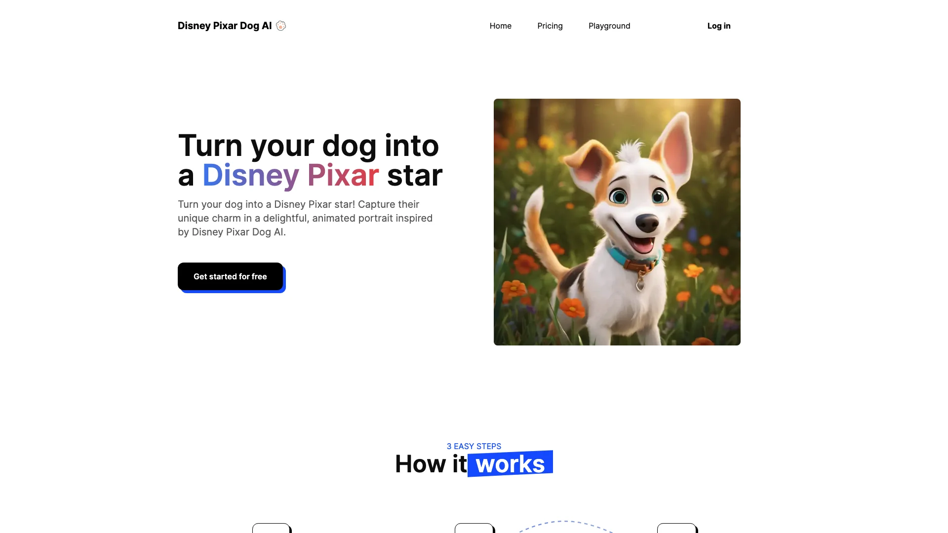 Disney Pixar Dog AI 主页