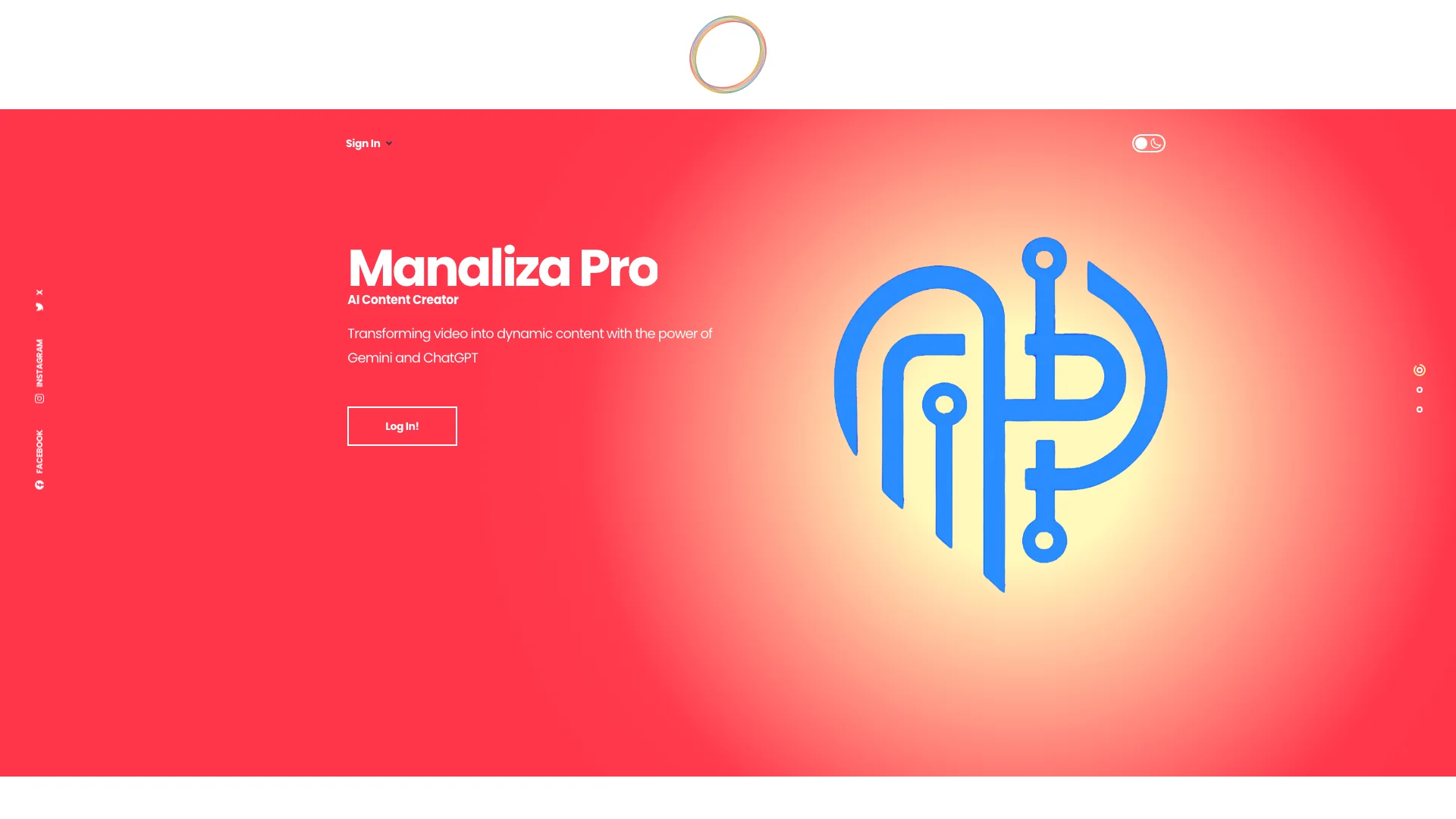 Manaliza Pro 项目主页截图