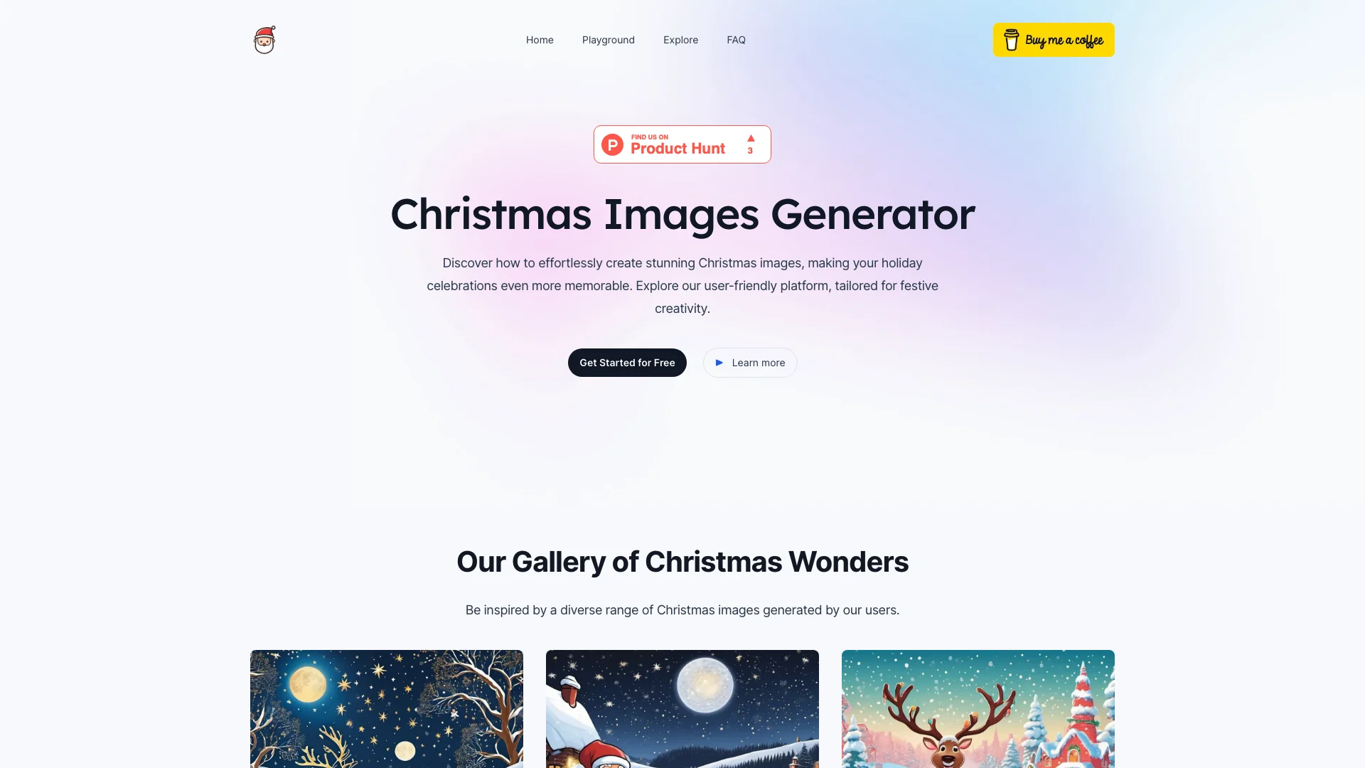 Christmas Images Generator 主页