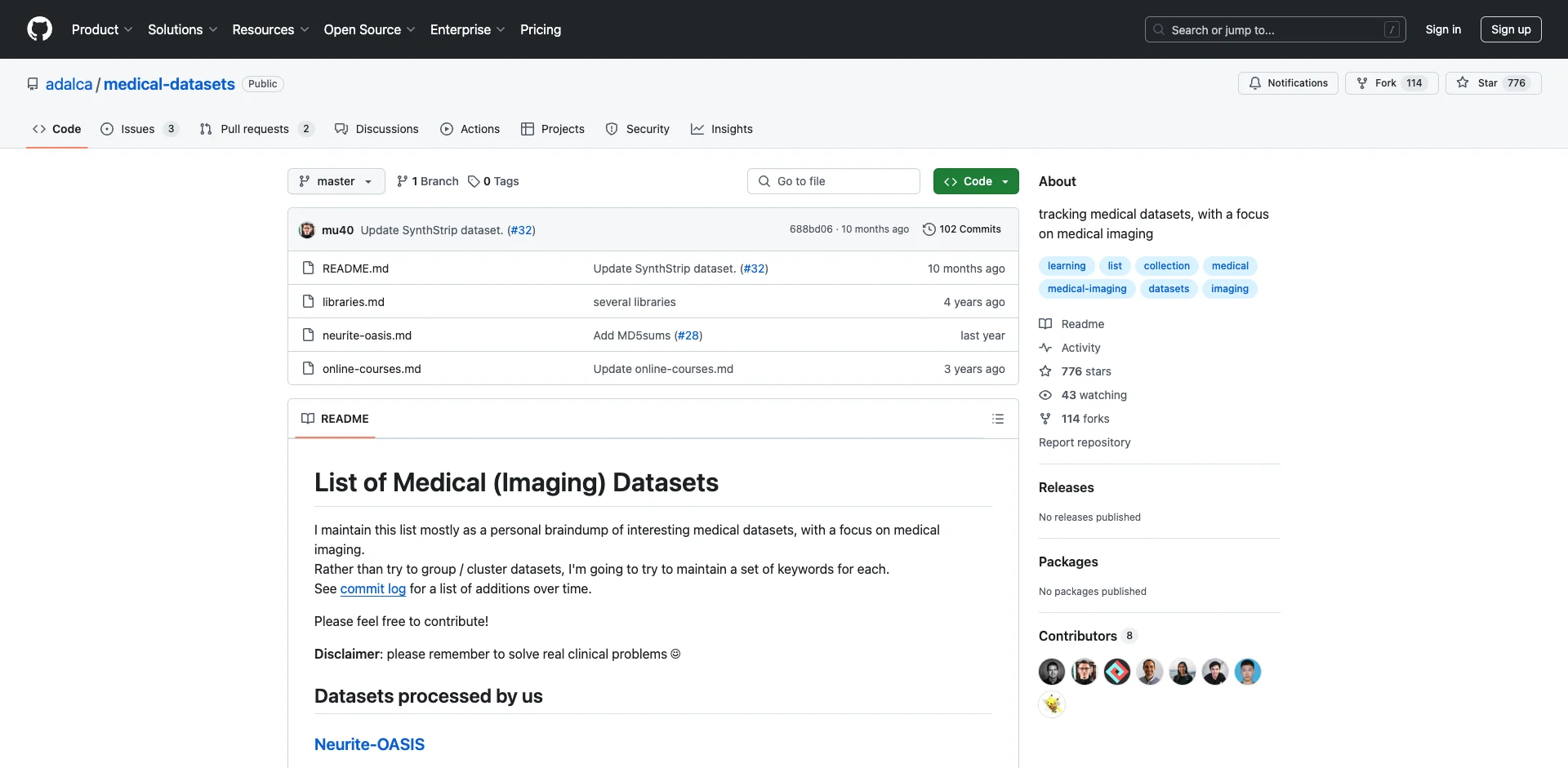 medical-datasets