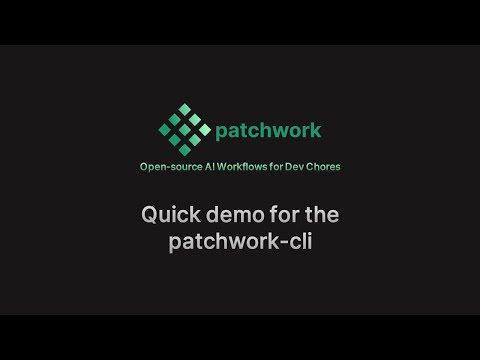 Patchwork命令行界面快速入门