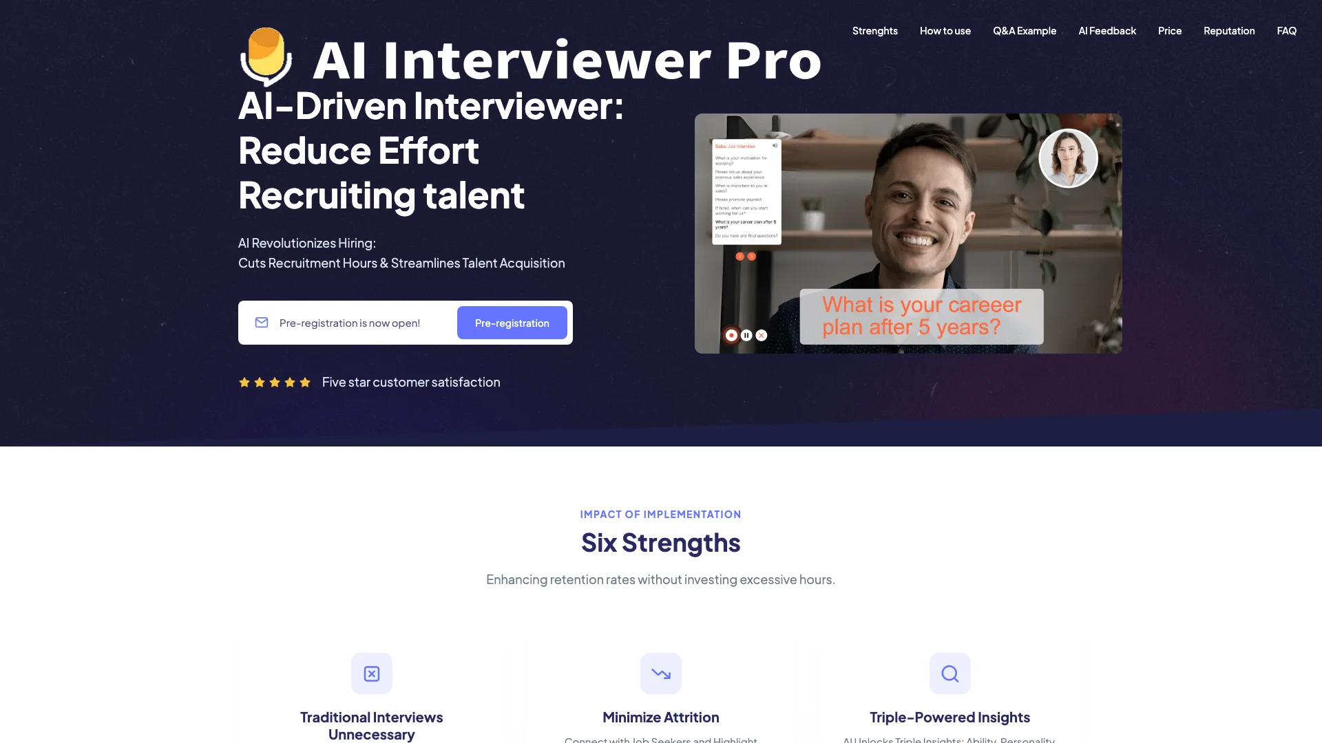 AI Interviewer Pro主页