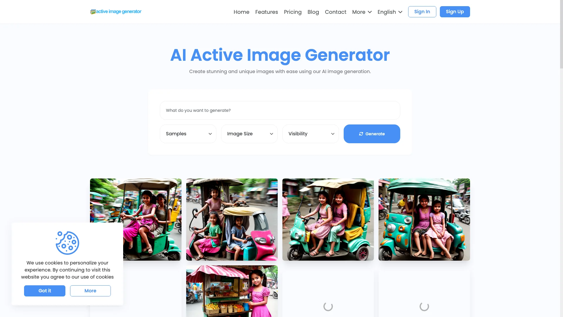 Active Image Generator 主页