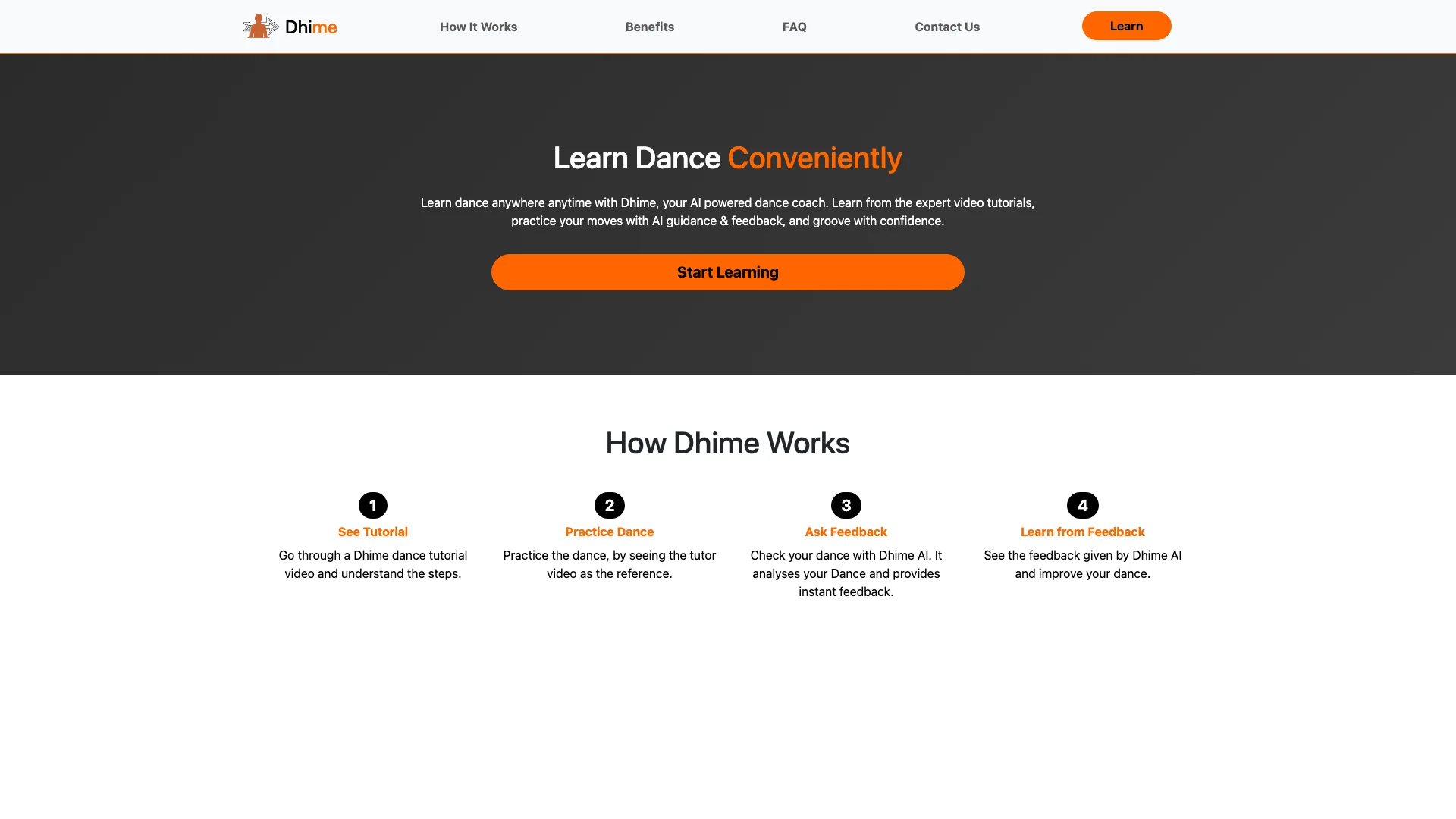 Dhime主页截图