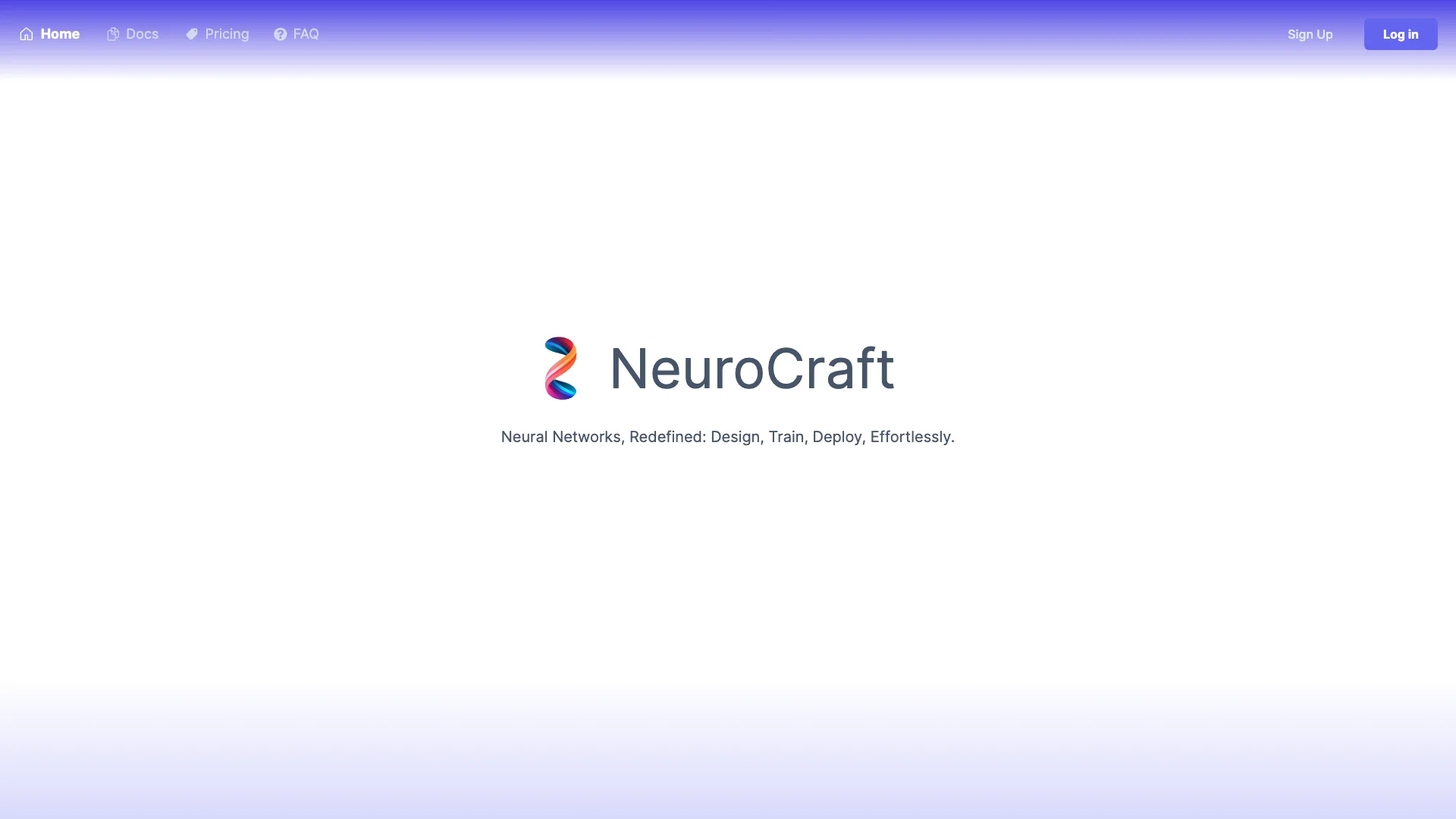 NeuroCraft 主页截图