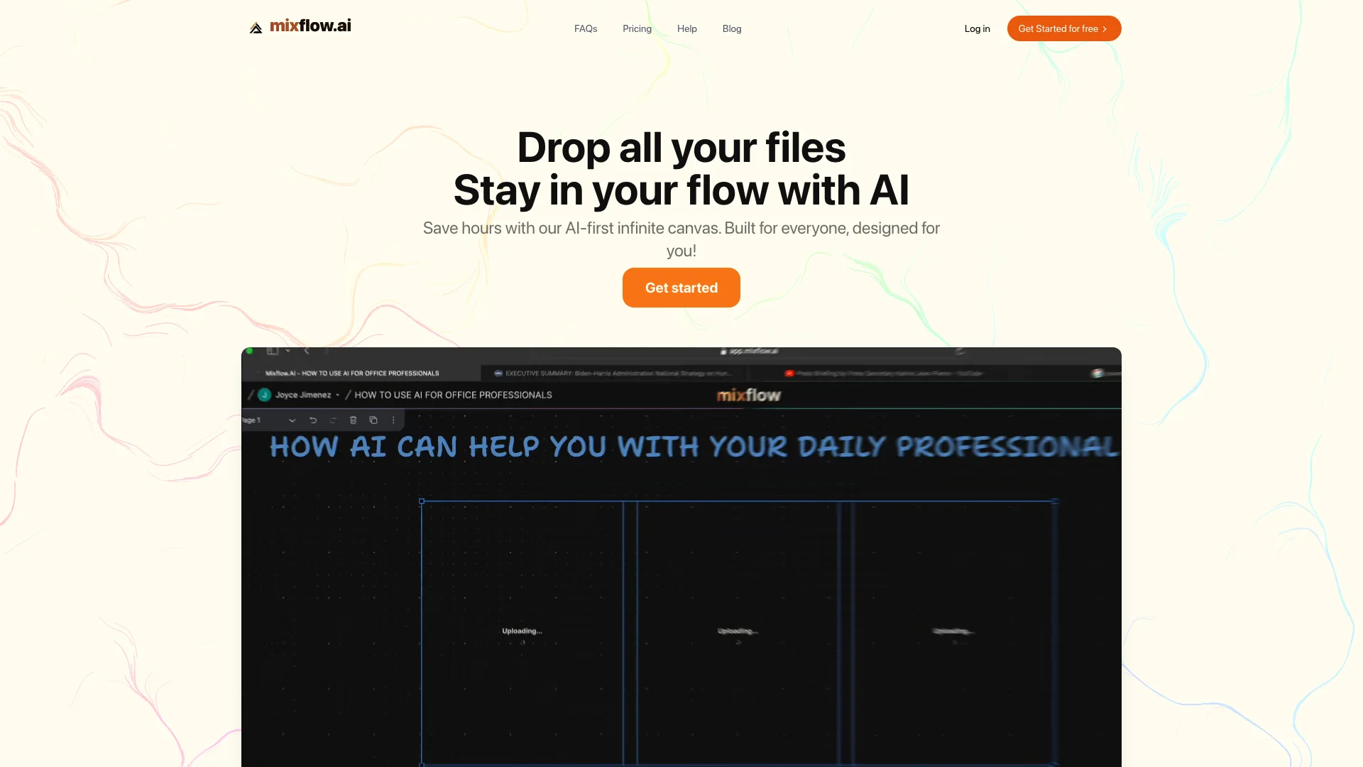 Mixflow.AI 项目主页截图