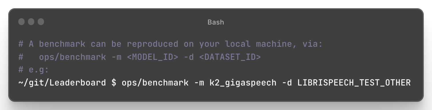 Benchmarking Pipeline