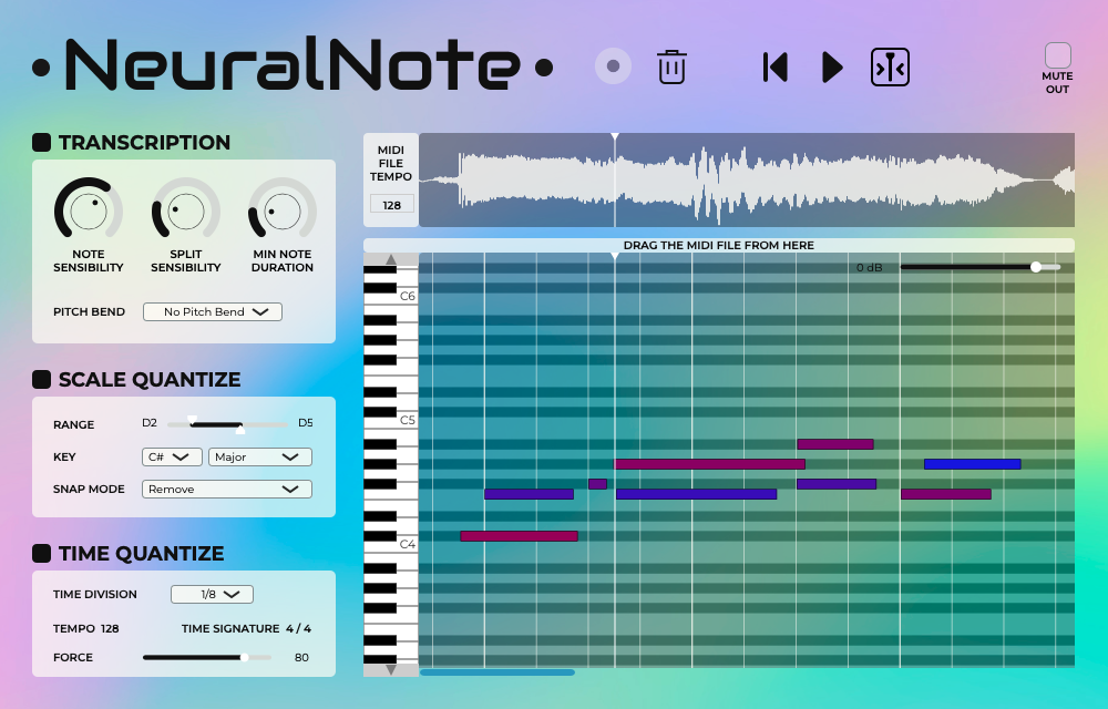 NeuralNote界面