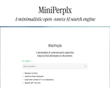 MiniPerplx：革新搜索体验的极简AI搜索引擎