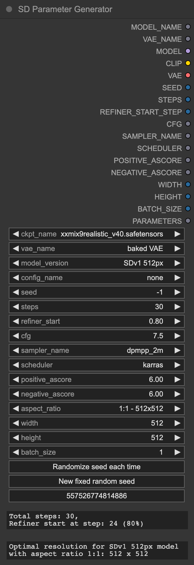 Parameter Generator Node