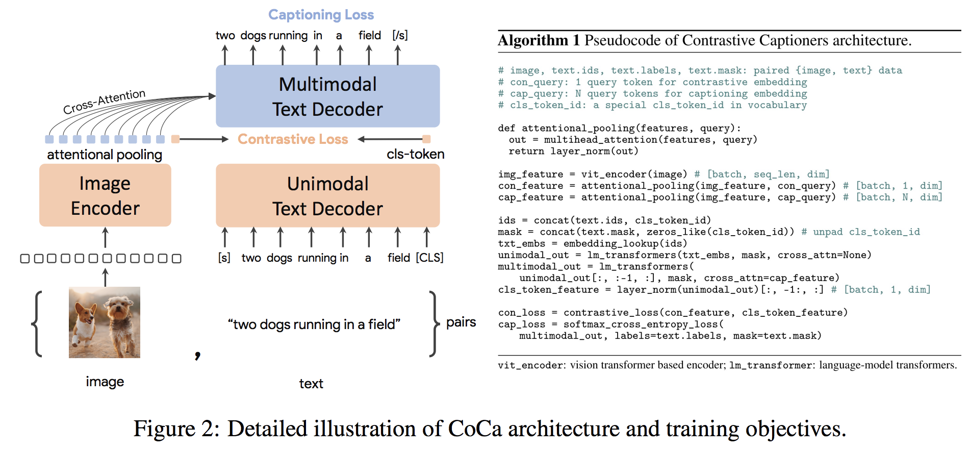 CoCa architecture diagram