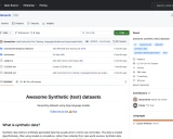 awesome-synthetic-datasets: 人工智能合成数据集大全