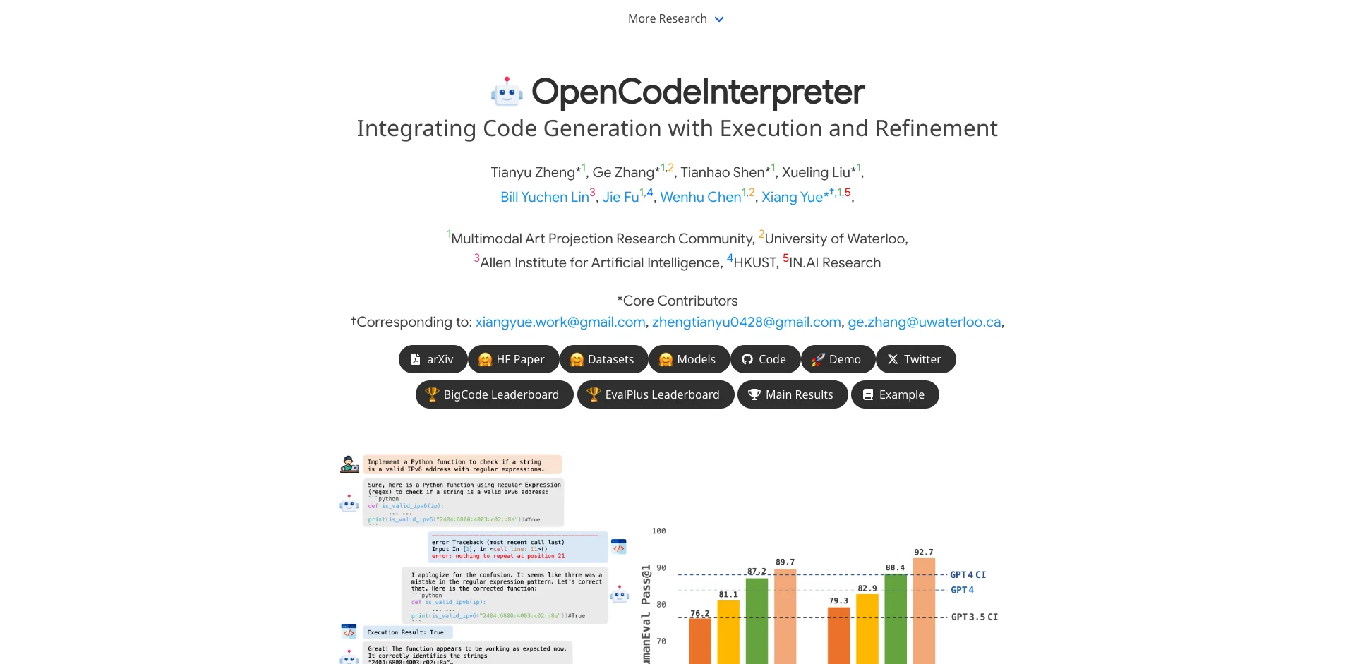 OpenCodeInterpreter