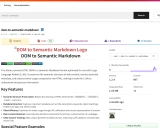 DOM-to-Semantic-Markdown：为大型语言模型优化的HTML转换工具
