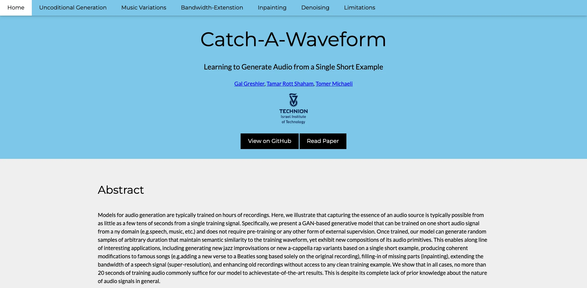 Catch-A-Waveform