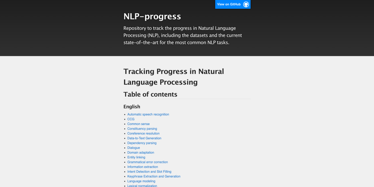 自然语言处理的进展与挑战:NLP-progress项目解析 - 懂AI