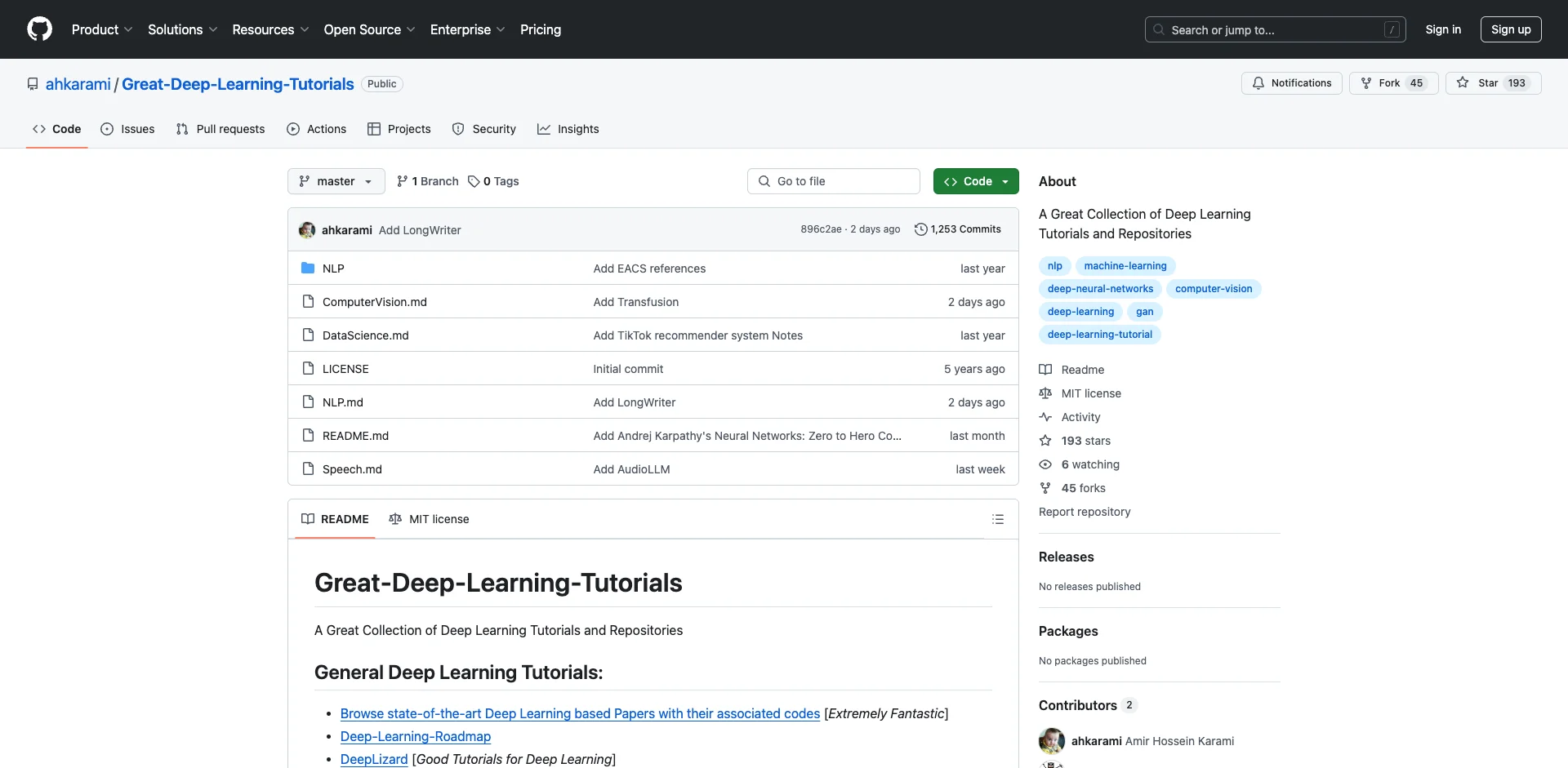 Great-Deep-Learning-Tutorials