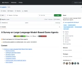 大型语言模型游戏智能体研究前沿:awesome-LLM-game-agent-papers项目综述