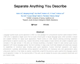 AudioSep：用自然语言描述分离任意声音的开创性模型