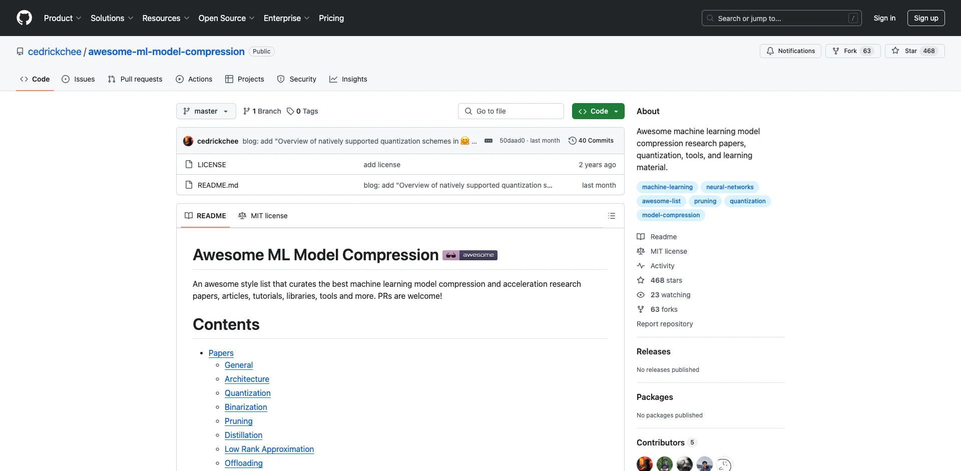 awesome-ml-model-compression