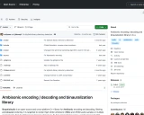 Libspatialaudio：开源的Ambisonic编码解码和双耳化渲染库