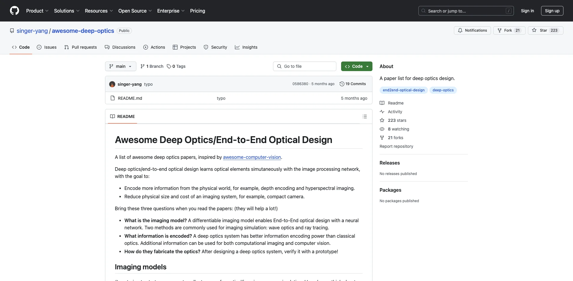 awesome-deep-optics
