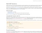 Math.NET Numerics: 强大的 .NET 数值计算库