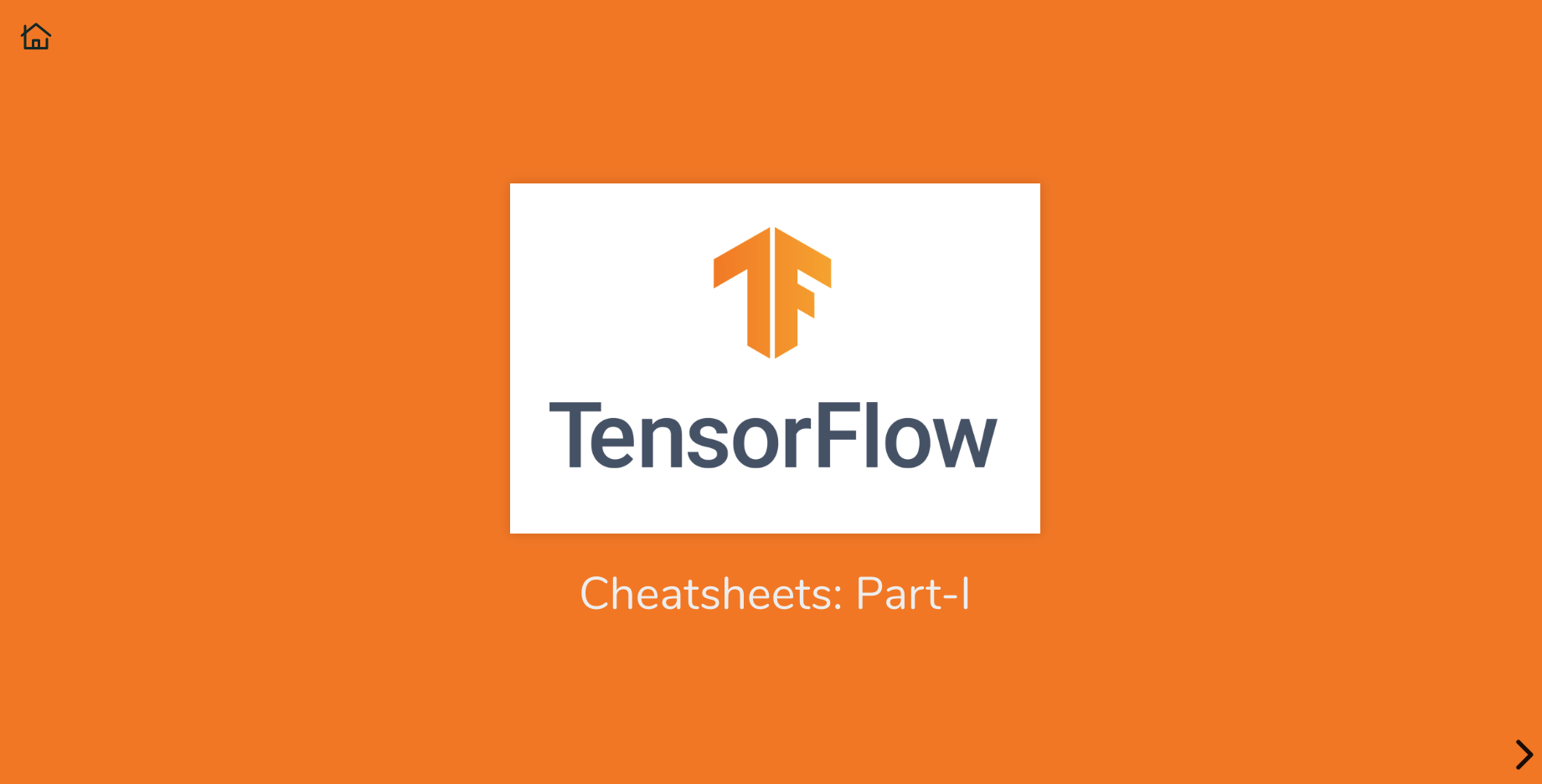 TensorFlow Cheat Sheet