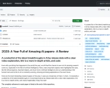 Best_AI_paper_2020学习资料汇总 - 2020年AI领域重要论文集锦