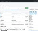 xtts2-ui学习资料汇总 - 仅需10秒语音即可实现文本语音克隆的用户界面