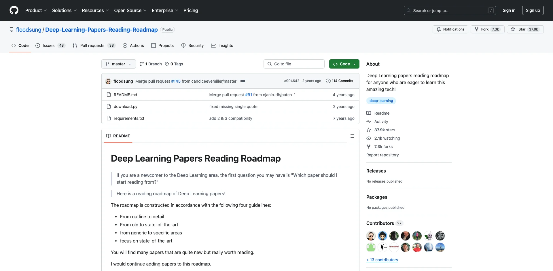 Deep-Learning-Papers-Reading-Roadmap