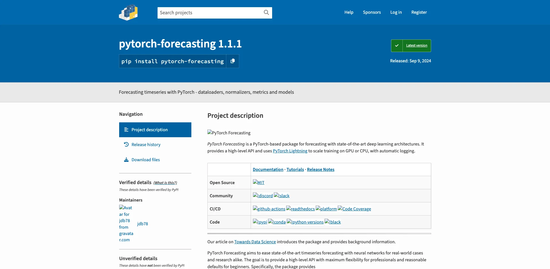 pytorch-forecasting