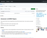 Awesome-LLM4RS-Papers学习资料汇总 - 大语言模型增强推荐系统论文集锦