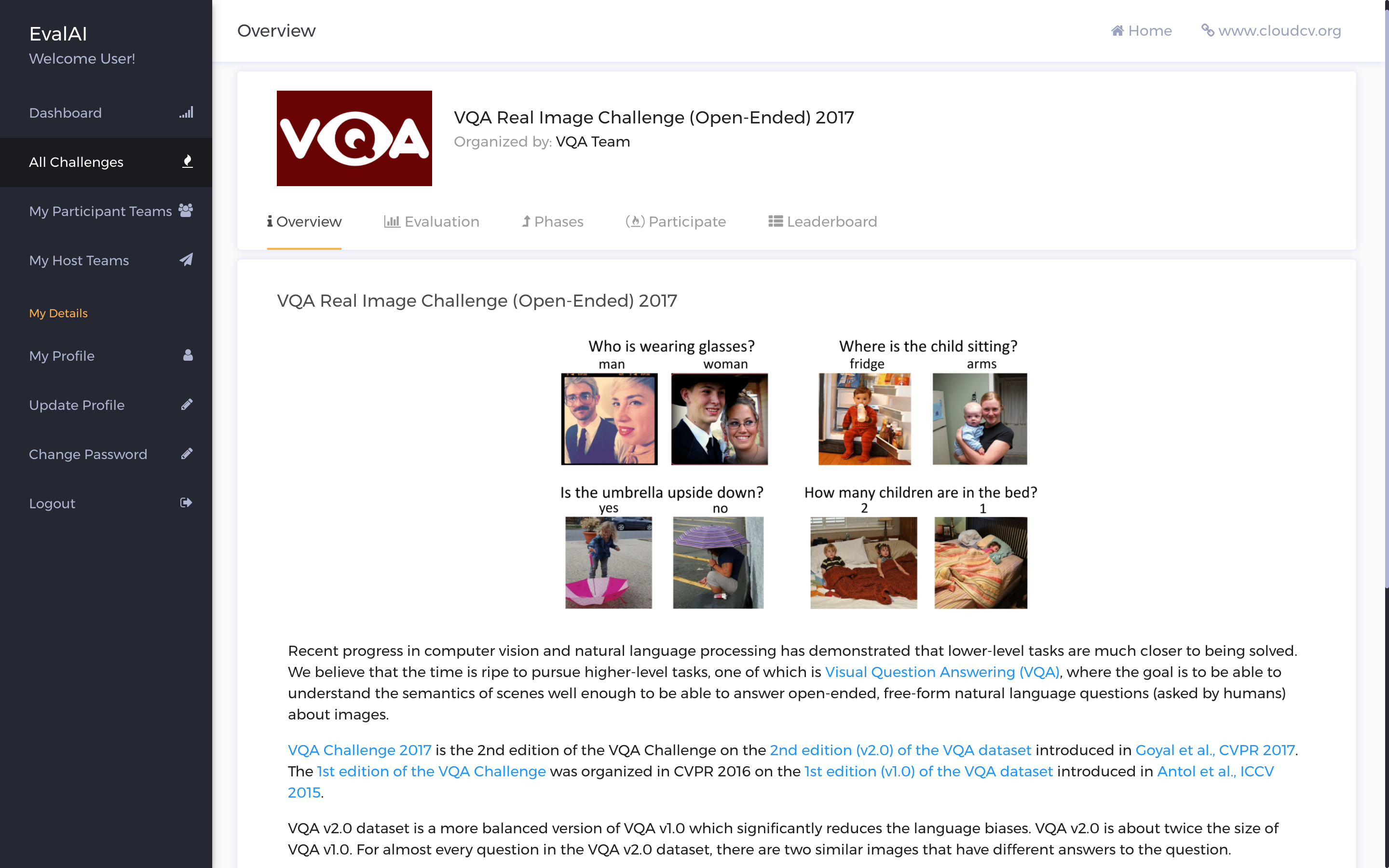 EvalAI Challenge