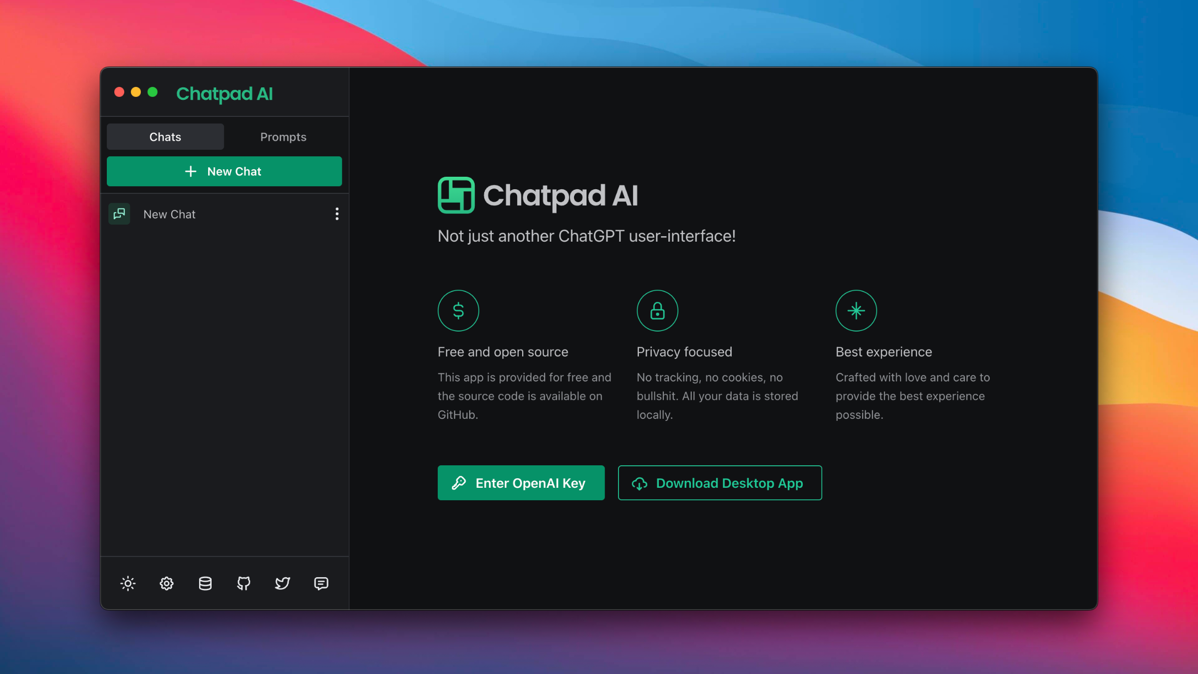 Chatpad AI界面