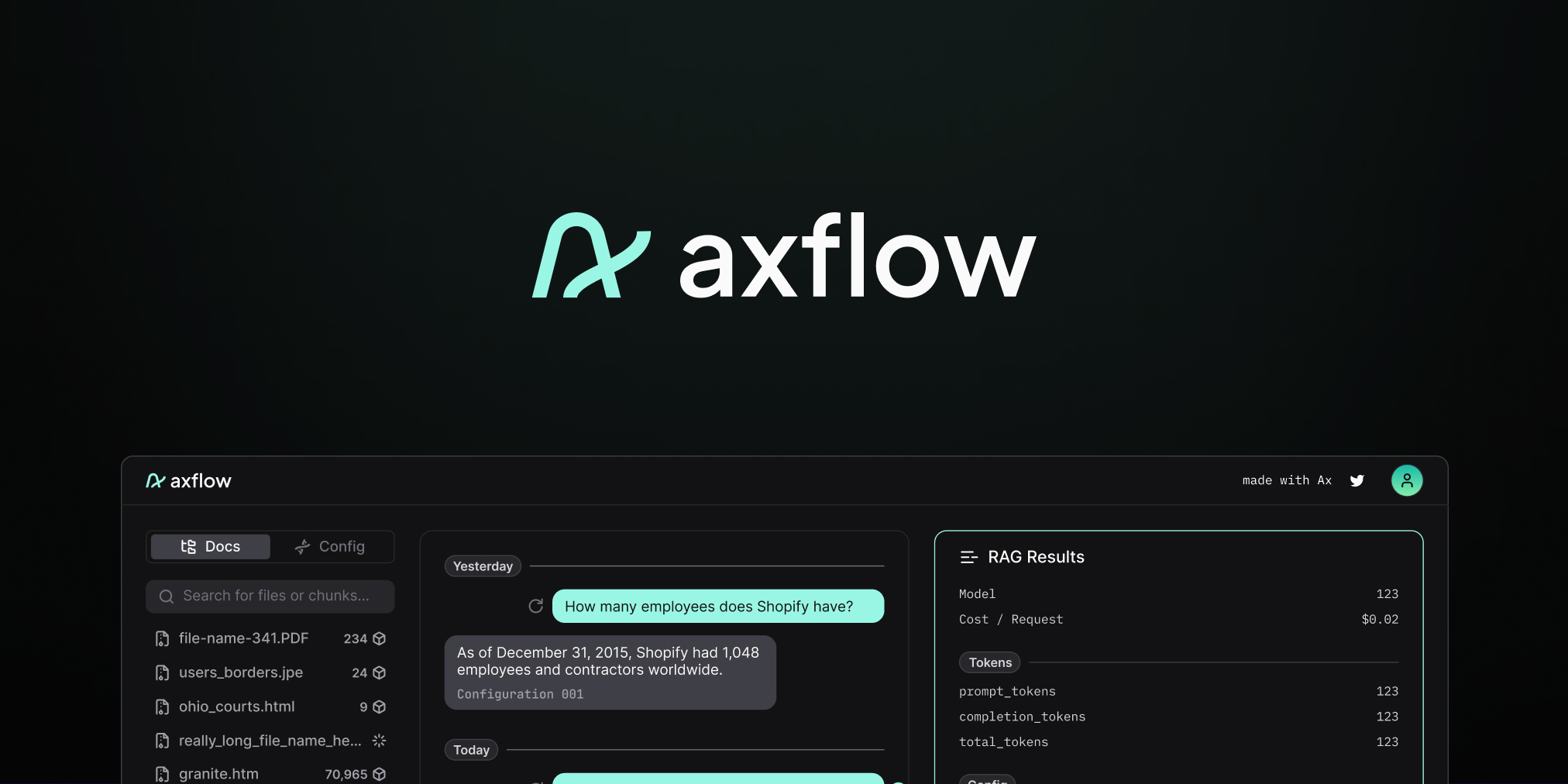 Axflow banner