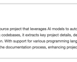 readme-ai: 革新项目文档生成的智能工具