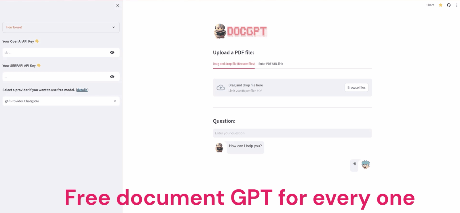 docGPT使用演示