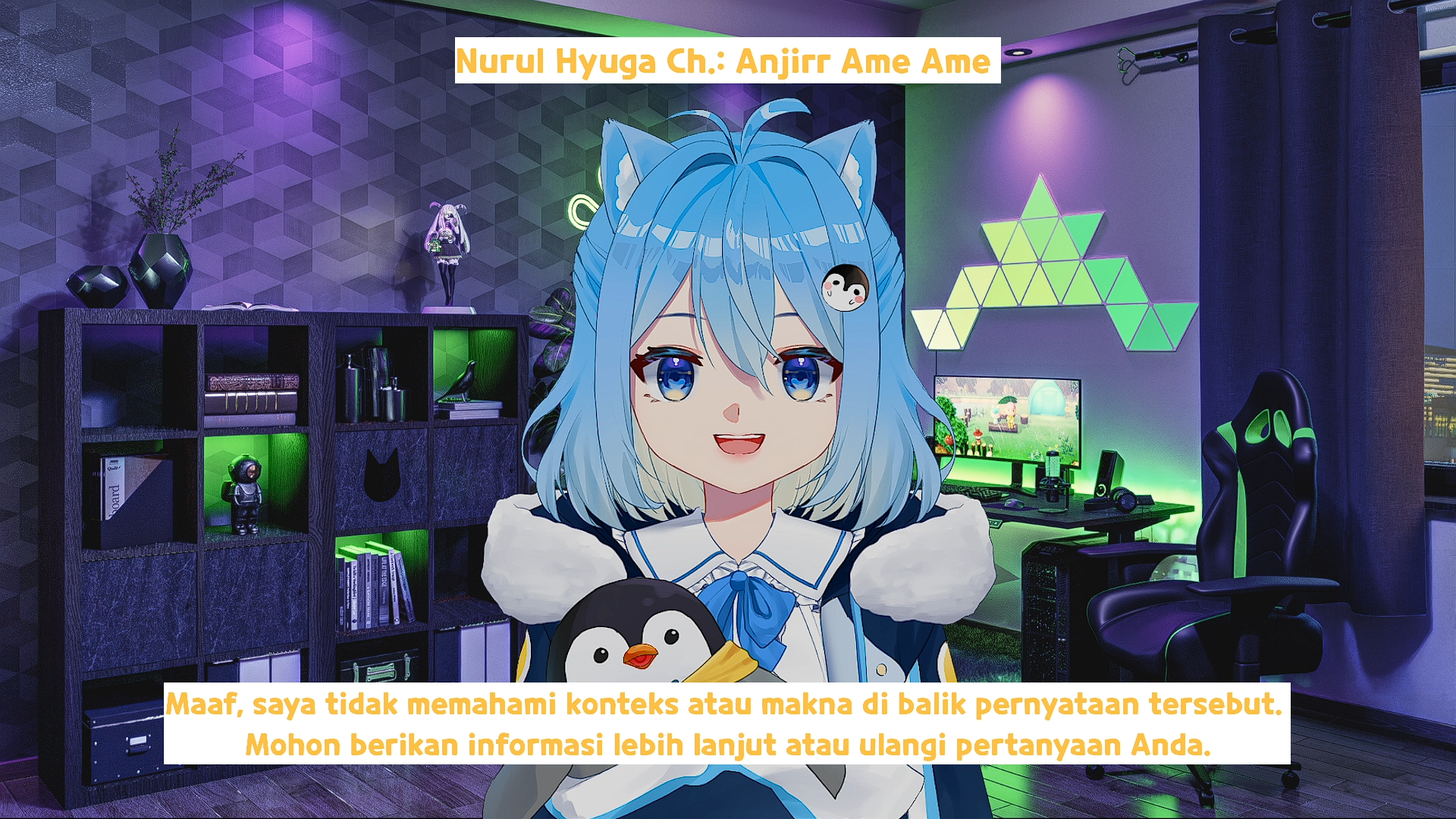 AI Waifu Vtuber界面